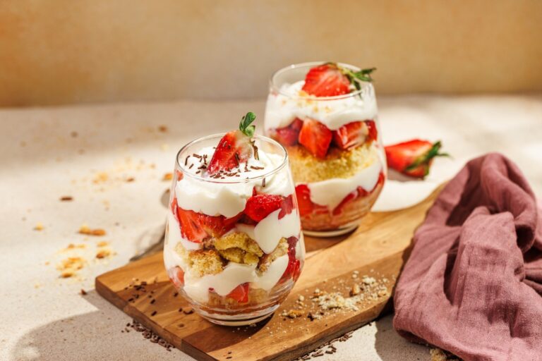 Erdbeer Mascarpone Dessert im Glas